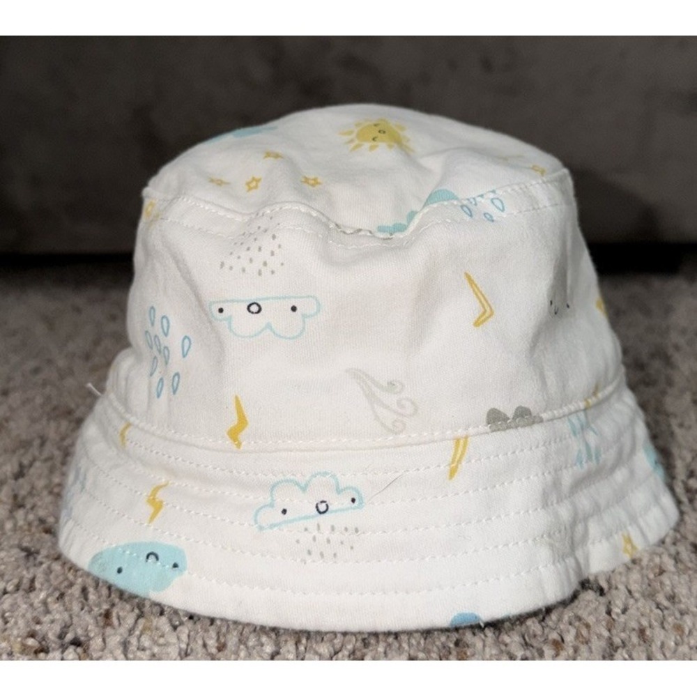 Gymboree 0-3m Baby Boy Stormy Bucket Hat/Sunhat Newborn (2017)‎ 100% Cotton